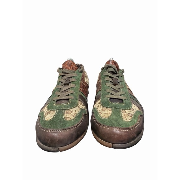 Rare! Guess By Marciana Sneakers Sz 8.5 Men's Casual Sneakers Brown Green - Picture 3 of 7